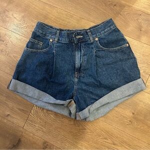 We The Free Blue Jean Shorts